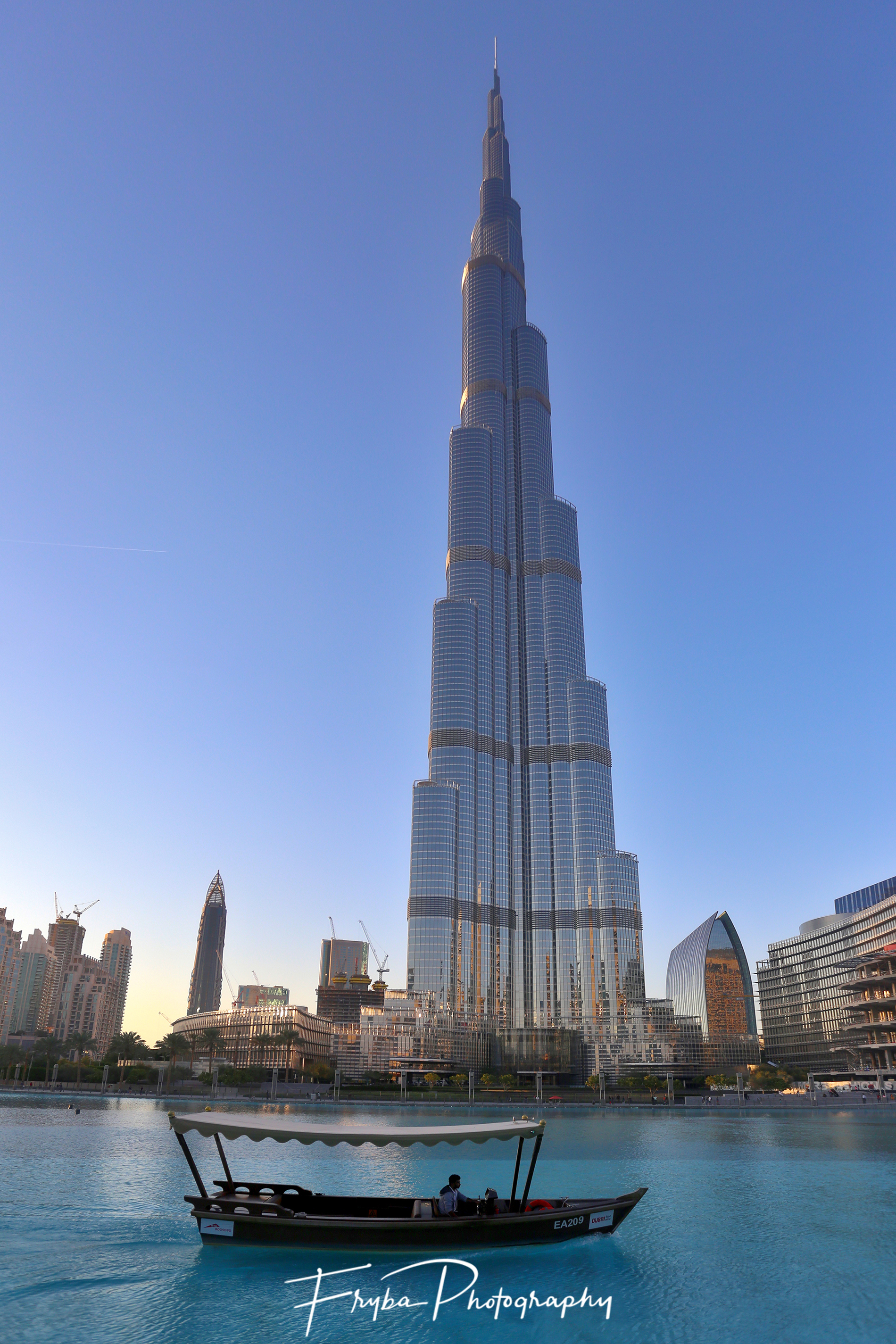 Burj Khalifa Dubai with ship